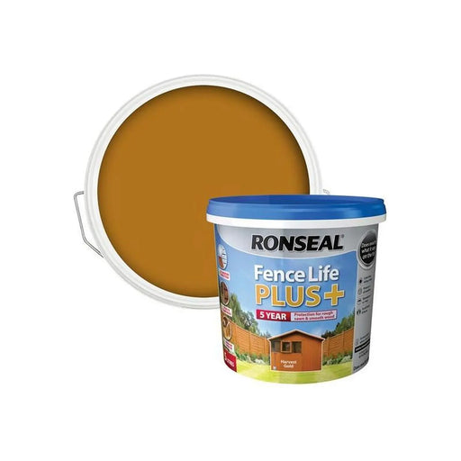 Ronseal Fence Life Plus+ Harvest Gold 5 litre