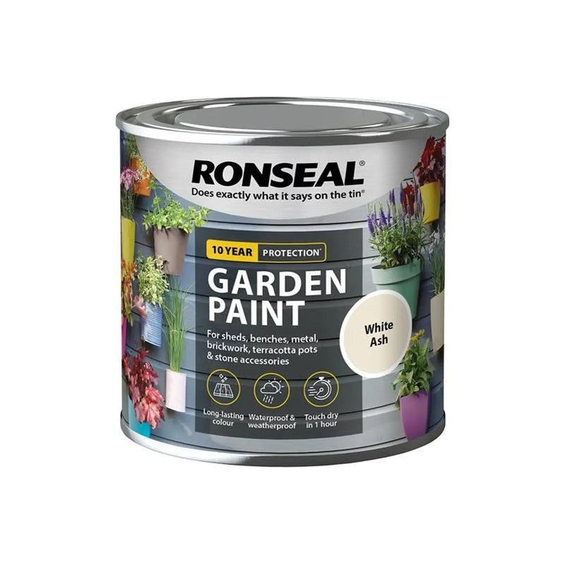Ronseal Garden Paint White Ash 250ml