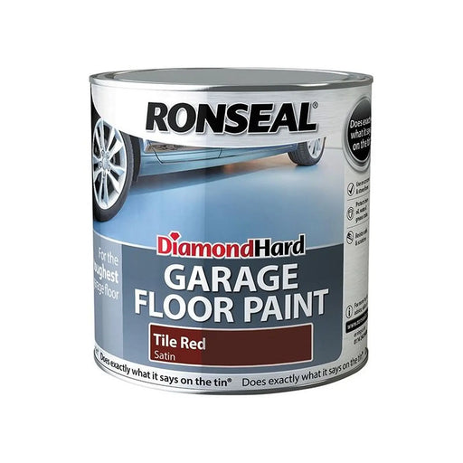 Ronseal Diamond Hard Garage Floor Paint Tile Red 2.5 litre