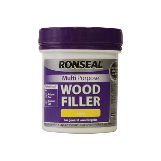 Ronseal Multipurpose Wood Filler Tub Light 250g