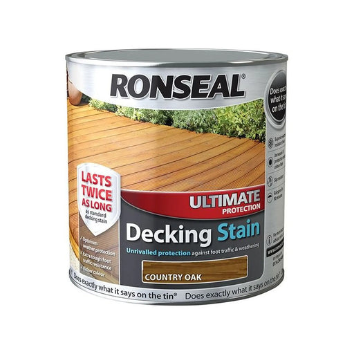 Ronseal Ultimate Protection Decking Stain Country Oak 2.5 litre