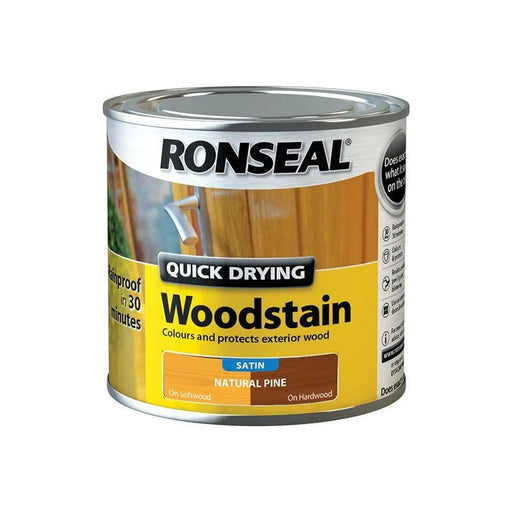 Ronseal Quick Drying Woodstain Satin Natural Pine 250ml