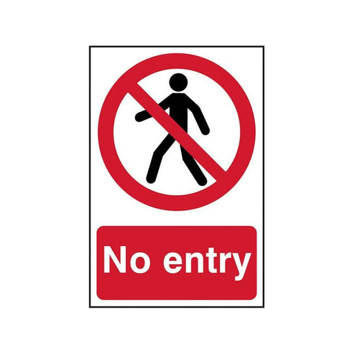Scan No Entry - PVC Sign 200 x 300mm