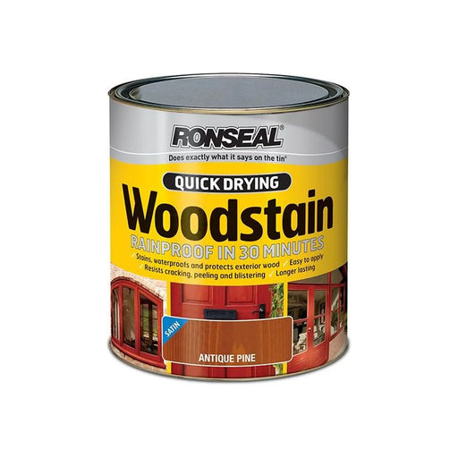 Ronseal Quick Drying Woodstain Satin Dark Oak 750ml
