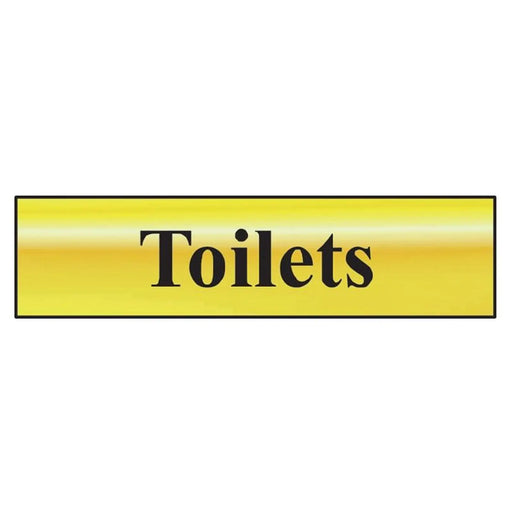 Scan Toilets - Polished Brass Effect 200 x 50mm