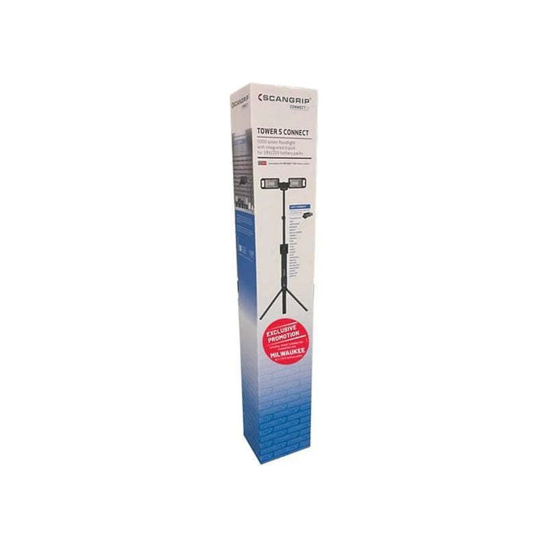Scangrip® TOWER 5 CONNECT Floodlight with Milwaukee CONNECT 18V Bare Unit