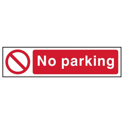 Scan No Parking - PVC Sign 200 x 50mm