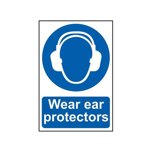 Scan Wear Ear Protectors - PVC Sign 200 x 300mm
