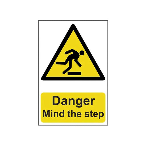Scan Danger Mind The Step - PVC Sign 200 x 300mm