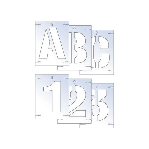 Scan Letter & Number Stencil Kit 25mm
