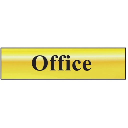 Scan Office - Polished Brass Effect 200 x 50mm