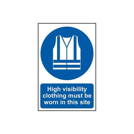 Scan High Visibility Jackets Must Be Worn In This Site - PVC Sign 200 x 300mm