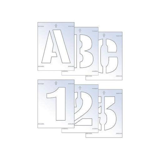 Scan Letter & Number Stencil Kit 50mm