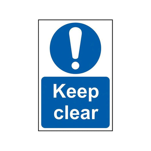 Scan Keep Clear - PVC Sign 200 x 300mm