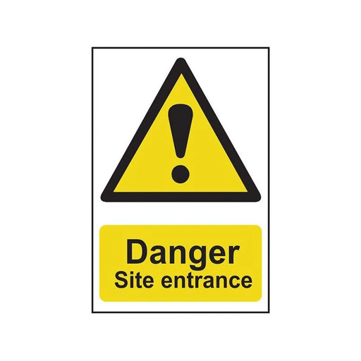 Scan Danger Site Entrance - PVC Sign 400 x 600mm