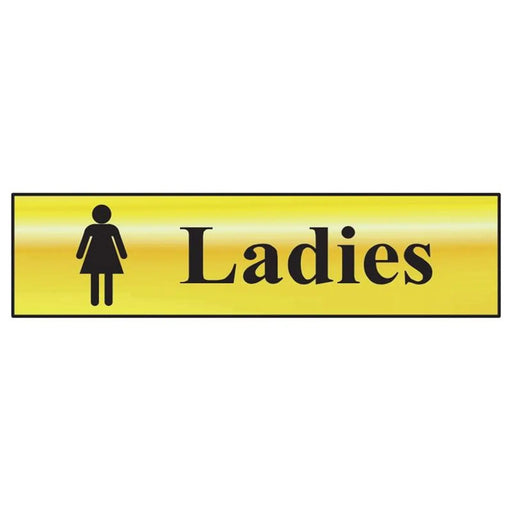 Scan Ladies - Polished Brass Effect 200 x 50mm