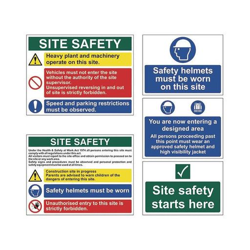 Scan PVC Construction Site Pack (5 signs)