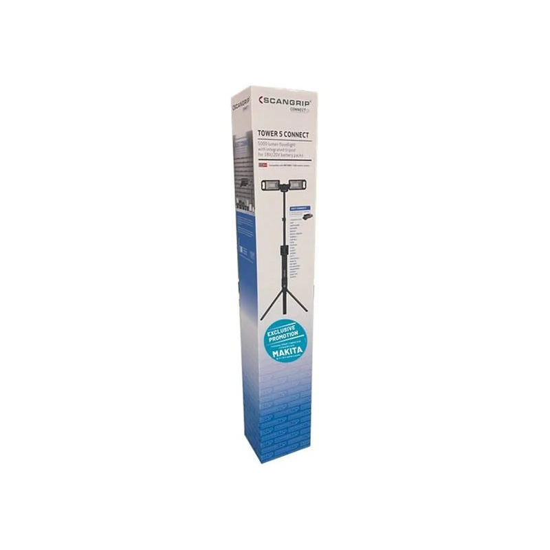 Scangrip® TOWER 5 CONNECT Floodlight with Makita CONNECT 18V Bare Unit