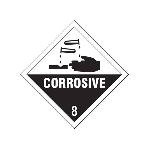 Scan Corrosive 8 - Self Adhesive Vinyl Sign 100 x 100mm