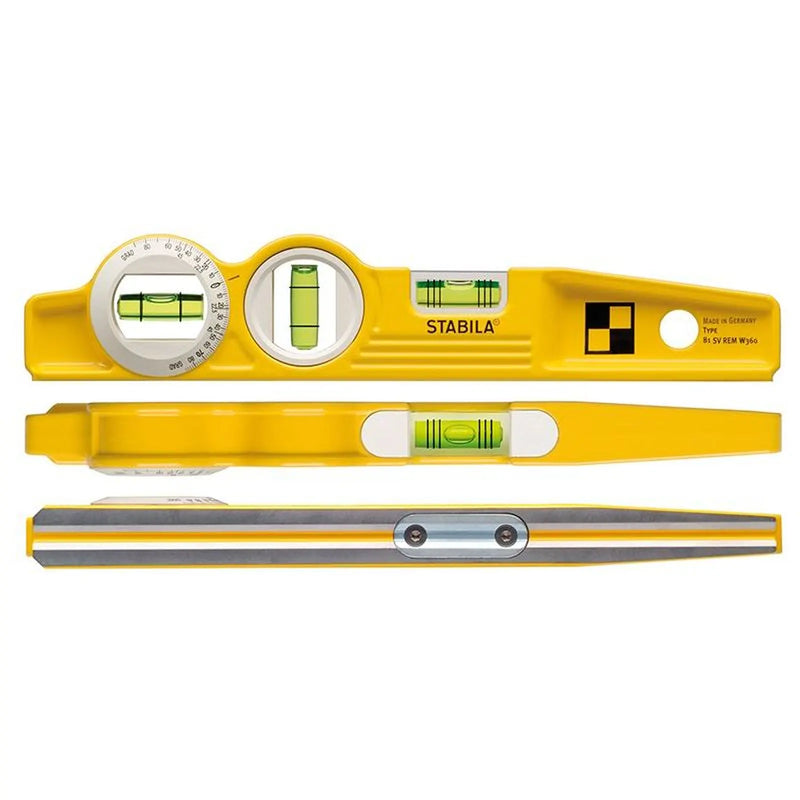 Stabila 81 SV REM W360 Rare Earth Magnetic Torpedo Level 25cm Rotating