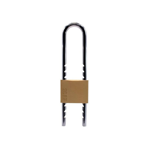 Scan Brass Padlock 50mm Sliding Shackle