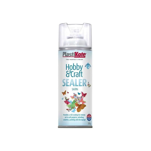 Plastikote Hobby & Craft Sealer Spray Clear Satin 400ml