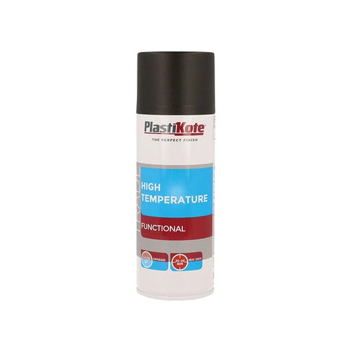 Plastikote Trade High Temperature Spray Paint Black 400ml