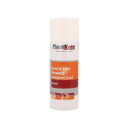 Plastikote Trade Quick Dry Primer Spray White 400ml