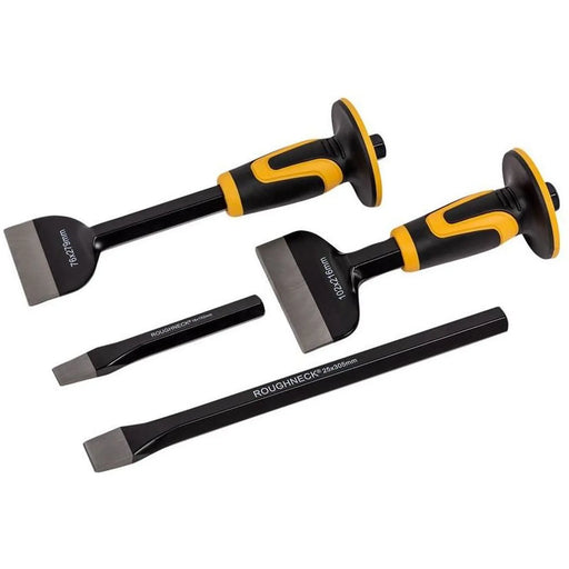 Roughneck Bolster & Cold Chisel Set 4 Piece