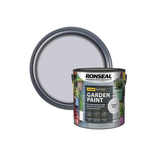 Ronseal Garden Paint Pewter Grey 2.5 litre