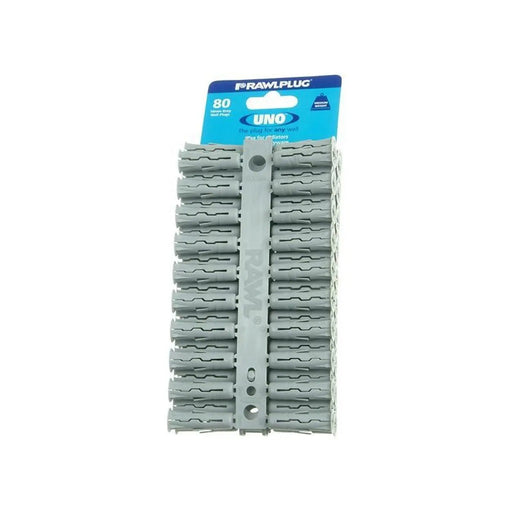 Rawlplug Grey UNO® Plugs 10 x 36mm (Card 80)