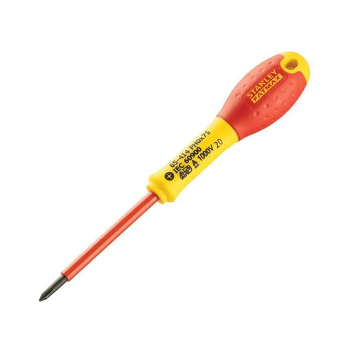 Stanley® Hand Tools FatMax® VDE Insulated Screwdriver Phillips Tip PH0 x 75mm