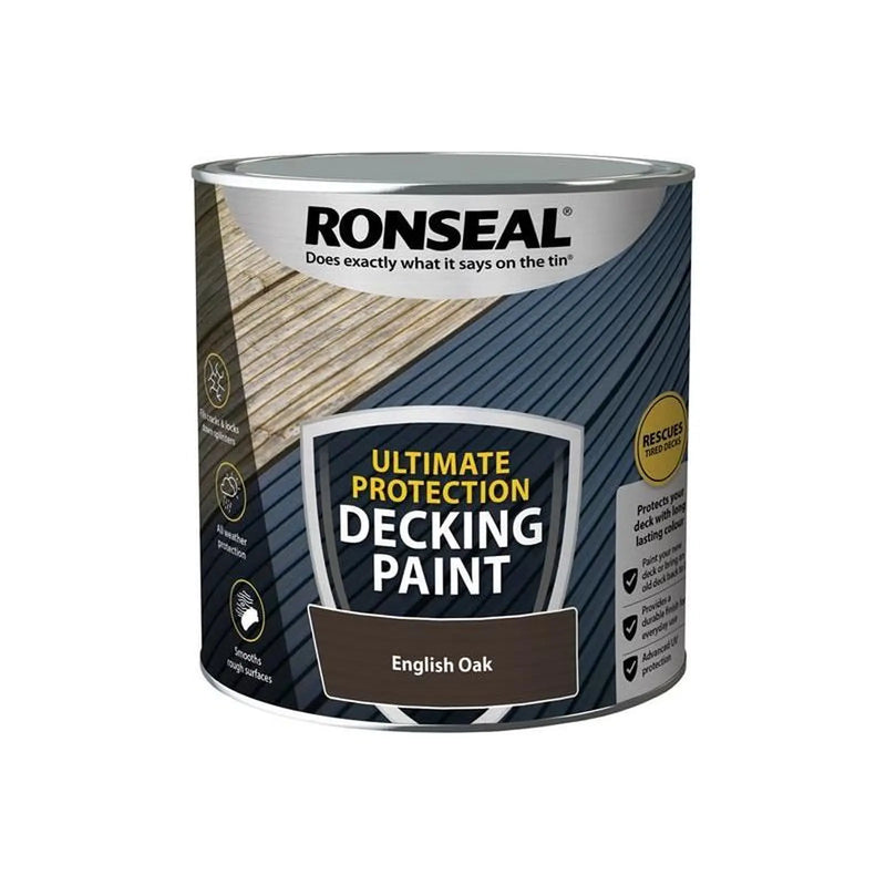 Ronseal Ultimate Protection Decking Paint English Oak 2.5 litre