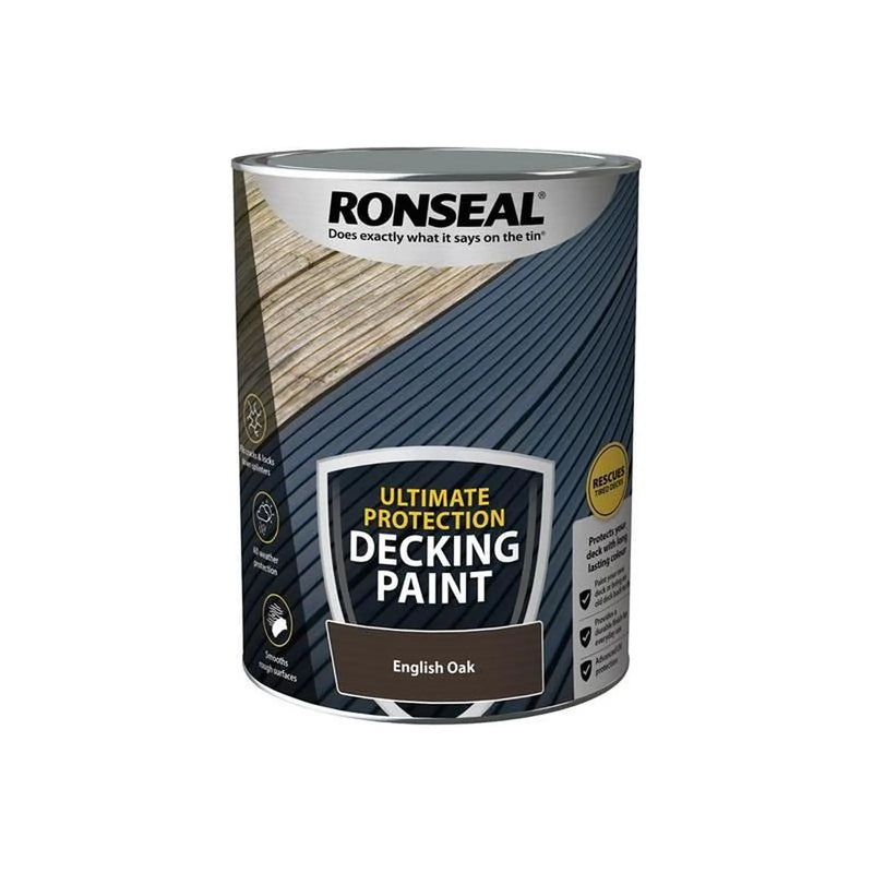Ronseal Ultimate Protection Decking Paint English Oak 5 litre