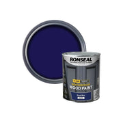 Ronseal 10 Year Weatherproof Wood Paint Royal Blue Gloss 750ml