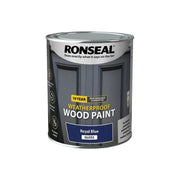 Ronseal 10 Year Weatherproof Wood Paint Royal Blue Gloss 750ml