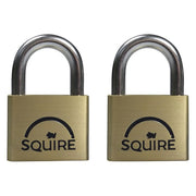Squire LN4T Lion Brass Padlocks 5-Pin 40mm Twin Pack (2 x LN4KA)