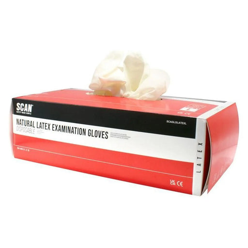 Scan Latex Gloves - Large (Box 100)