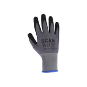 Scan Breathable Microfoam Nitrile Gloves - L (Size 9)