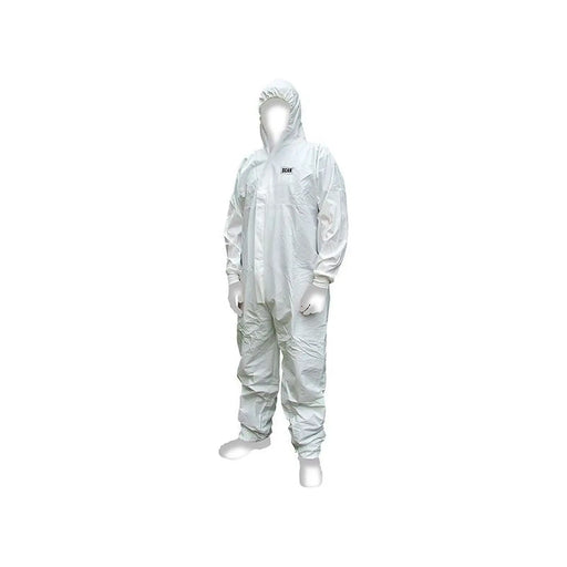 Scan Chemical Splash Resistant Disposable Coverall White Type 5/6 L (39-42in)