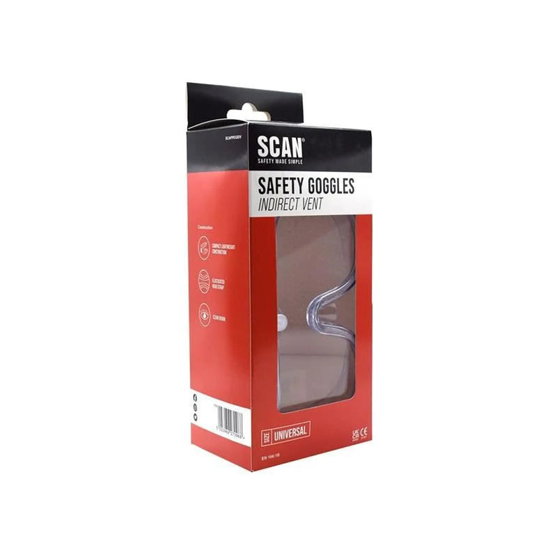 Scan Indirect Ventilation Safety Goggles