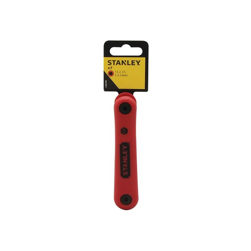 Stanley® Hand Tools Metric Folding Hexagon Key Set,7 Piece