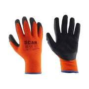 Scan Thermal Latex Coated Gloves - L (Size 9) (Pack 5)