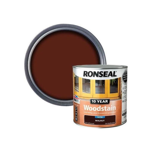 Ronseal 10 Year Woodstain Walnut 750ml