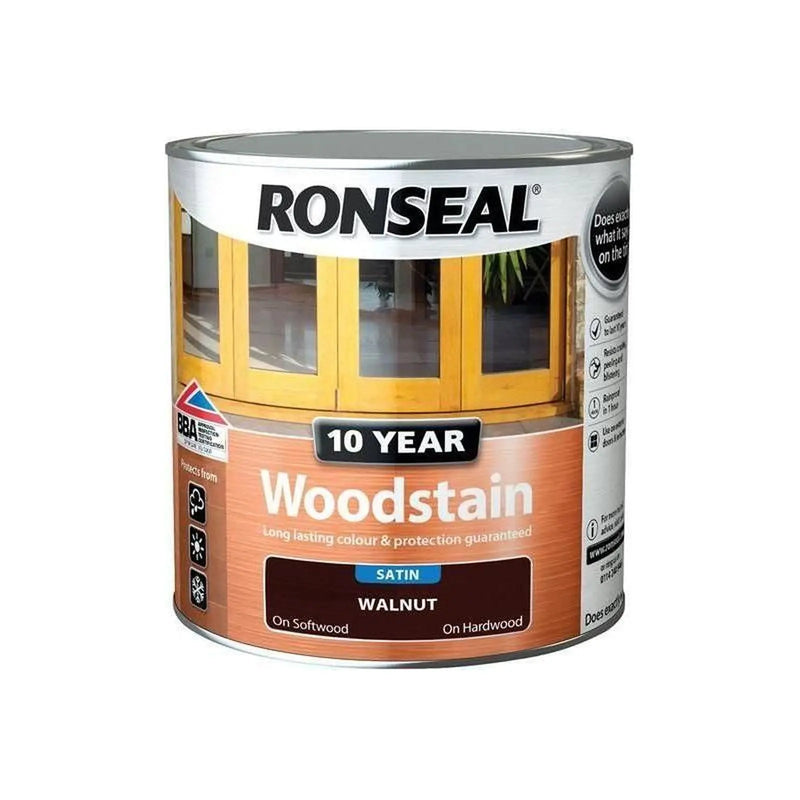 Ronseal 10 Year Woodstain Walnut 750ml