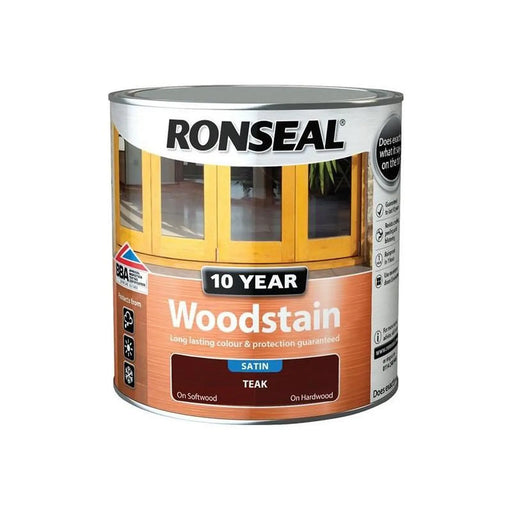 Ronseal 10 Year Woodstain Teak 2.5 litre