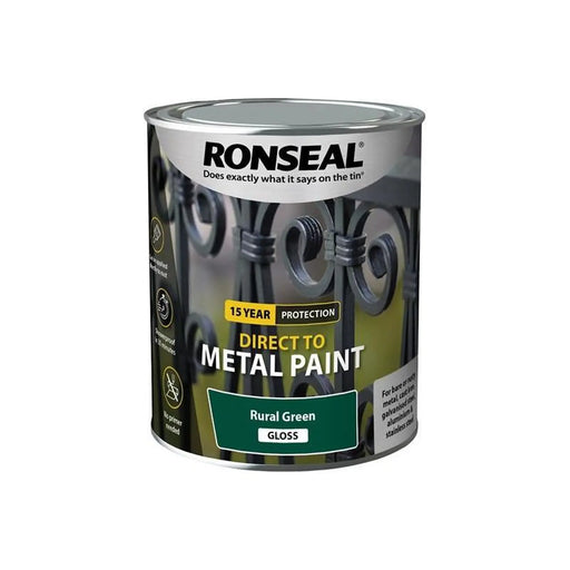 Ronseal Direct to Metal Paint Rural Green Gloss 750ml
