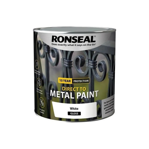 Ronseal Direct to Metal Paint White Gloss 2.5 litre