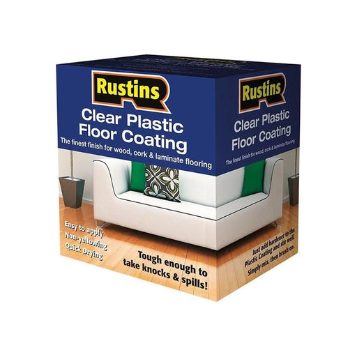 Rustins Clear Plastic Floor Coating Kit Gloss 4 litre