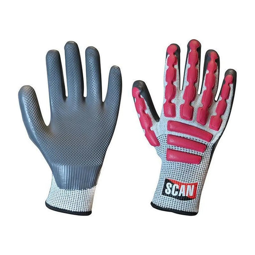 Scan Anti-Impact Latex Cut 5 Gloves - XXL (Size 11)